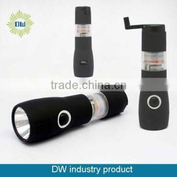 new hand crank dynamo led flashlight