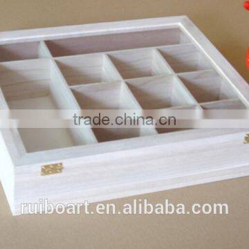 Paulownia Wooden Tea Packing Box With 12 Compartment photo-2