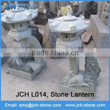 Ourdoor decorative nature stone korean lanterns