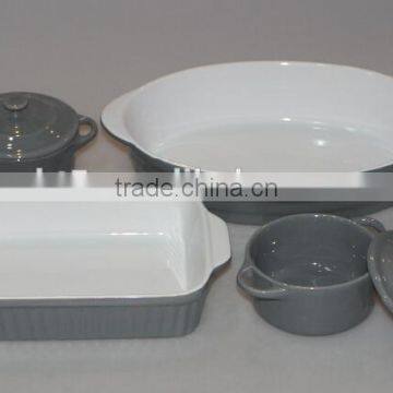 Ceramic Colorful Nice Oven Oblong Baking Tray photo-3