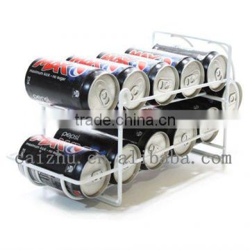 White Wire Beer Can Storage Rack