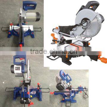 Newest Long Life Induction Motor Portable Porwer Wood Aluminium Cutting Machine Electric 255mm Slide Mitre Saw