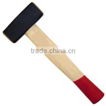 stoning hammer -- half painted wooden handle