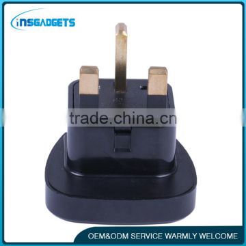 China supplier black uk euro plug adapter