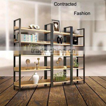 New Design Home Used Steel Bookshelf,Steel-wood Bookshelf photo-6