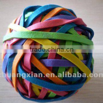 rubber balls of natural rubber band for gift