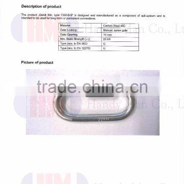 CE EN354 Load 25kN Stainless Steel Quick Link photo-4