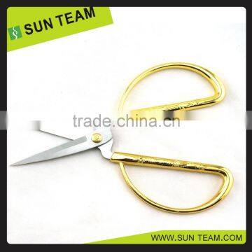 ST005 6"" Heavy-duty Tailor Gold Plated Ribbon Cutting Scissors photo-3