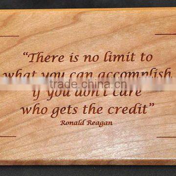 Wooden Desktop Plaques