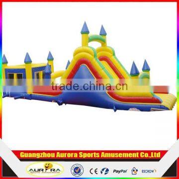 colorful inflatable bouncer castle with slide/inflatable pirate bounce house for kids