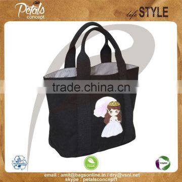 12 Oz Dyed Canvas Hand Bag With Web Handles & With Stripe Lining Inside the Bag photo-2