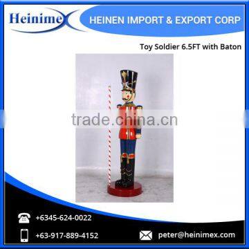 Toy Soldier 6.5ft With Baton - Traditional Christmas Decoration photo-5