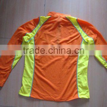 1/4 Zipper Women Long Sleeve Hiking Jersey photo-2