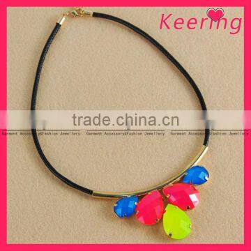 Wholesale acrylic beaded collar necklaces WNK-208