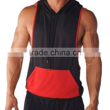 Contrast Pocket Stringer Hoodie