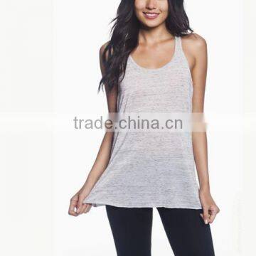 Wolesale scoop neck blank y-back singlet