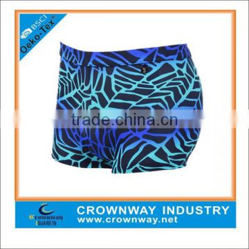 nylon/spandex sublimation men's swimming trunks waterproof swimming shorts