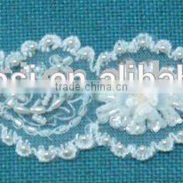 High-quality geometric lace fabric