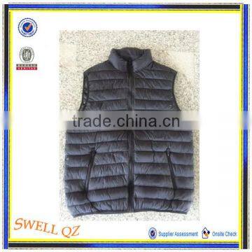 Men winter light black padded vest cheap stocklots