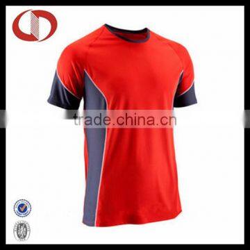 Red black customer soccer jersey