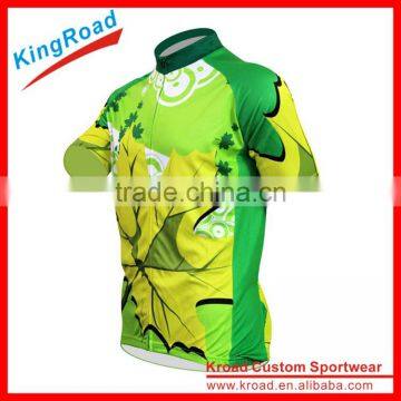 OEM Sublimation Print Team Wholesale Bright Cycling Jersey photo-3