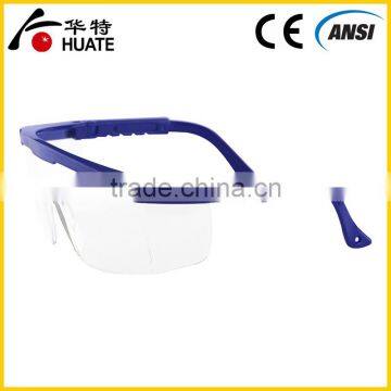 High quality safety goggles en166 dust protection clear/amber/ dark safety glasses