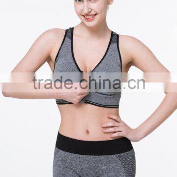 High Quality Mixed gray Yoga Plain Custom Made running bra