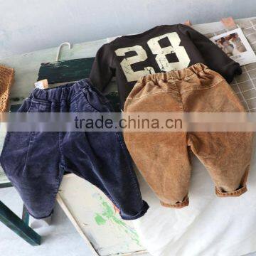 2-7 Years Wholesale 2017 New Stylish Boys Velvet Pants Fashion Autumn Solid Colors Boys Long Pants photo-6