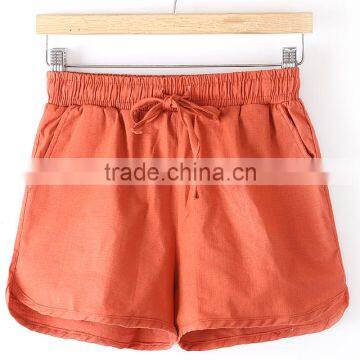 2016 OEM Wholesale Custom Linen/cotton Blank Sweat Shorts photo-3