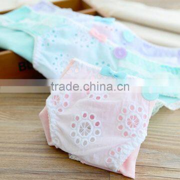 Women's Cheap Cute Cotton Lace Hipster Panty Pants Young Girls Cotton Briefs photo-3