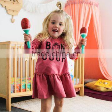 S33600W European Style Girl Child Fashion Autumn Cartoon Dress photo-2