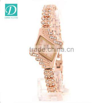 Crystal Dial Quartz Analog Rhinestone With Metal Mesh Band Bracelet Wrist Watch photo-5