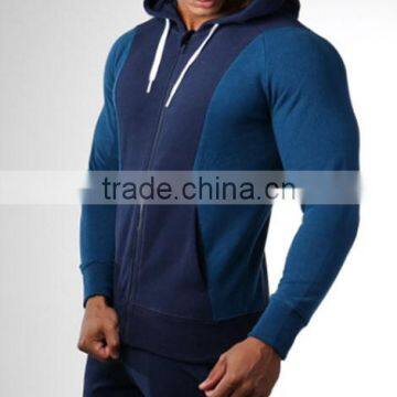 Custom Your Own Design Full Zip Hoodie Mens Contrast Stitching Hoodie Gym Wear Hoodie Men