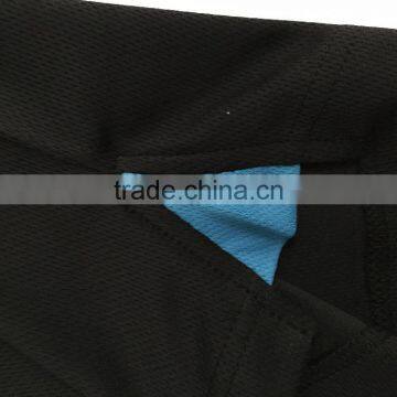 Mens Polyester Basic Safety Short Sleeve Contrast Piping Uniform Black Polo Shirt photo-6