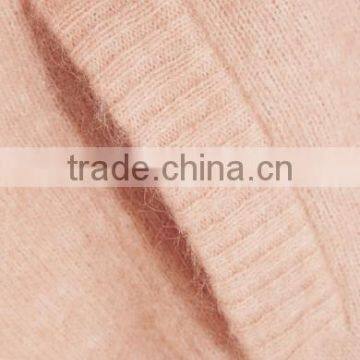 Long Version Women Wearing Knitted Cardigan With Ribbed Cuffs and Hem With Multi Colors Options photo-4