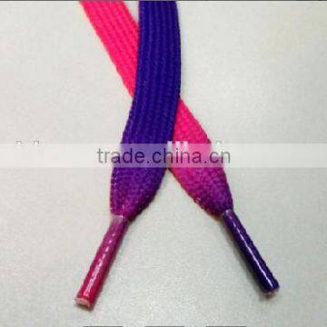 Casual Color Shoelaces Flat Colorful Lace Rainbow Gradient Color Polyester Lace photo-3
