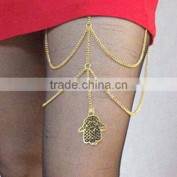 Chain Body Harness Handmade Bohemian Boho Vintage Leg Bracelet Palm Lucky photo-2