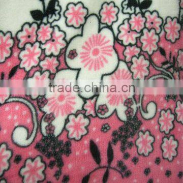 100% Polyester printed flannel fabric