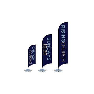 beach portable wind feather flag