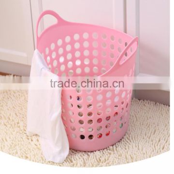 25L plastic laundry storage basket with handle,25Lplastic bin