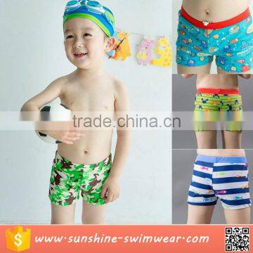 OEM Custom Digital Print Sublimation Boys Swim Trunks Swimwear