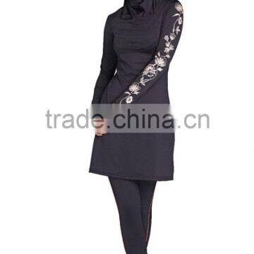 Beauty Floral Printed Islamic Swimsuit for Woman photo-2