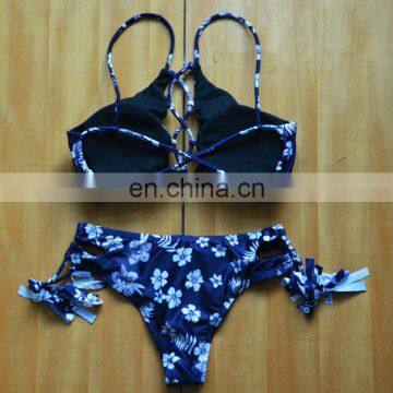 Europe And America Printing Bandage Tether Sexy Swimming Suit photo-2