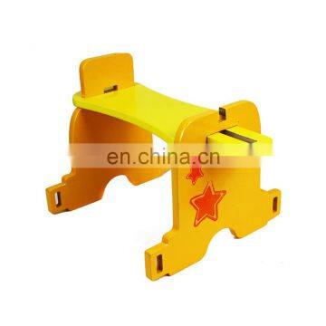 High Quality Toys Montessori Solid Wooden Adjustable Rocking Horse For Kids photo-2