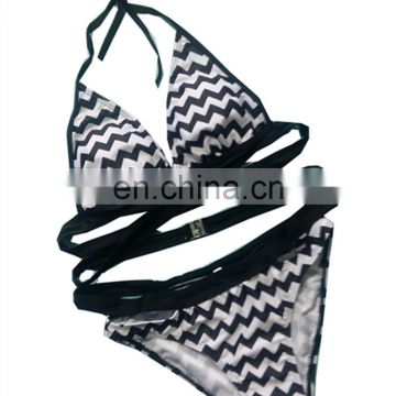 Fashion sexy bikini set printed swimsuit bikinis woman swimwear 2017