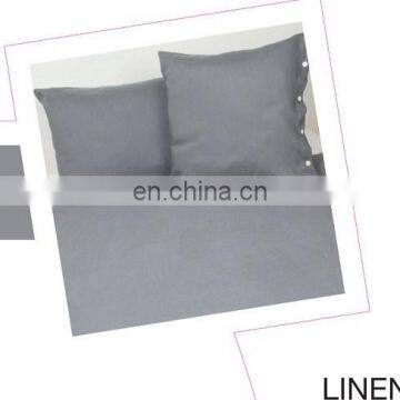 gray linen bedding sets popular with shell buttons