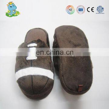 Top quality adult custom plush slippers from China supplier with ICTI