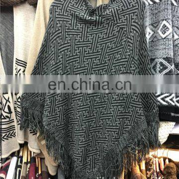 wholesale women cardigan pullover cashmere poncho woolen sweater designs for ladies