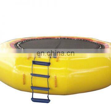 HI Hot sale duarable PVC inflatable floating water park trampolines