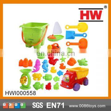 Hot sale funny 28pcs mini sand castle molds toy